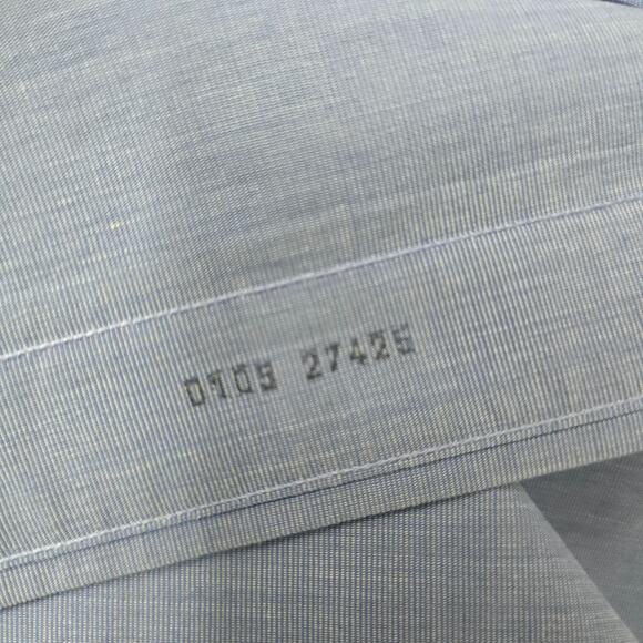 Brooks Brothers 346 Short Sleeve Non-iron The Original Polo Shirt Men 15 Blue - Picture 13 of 14